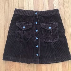 forever 21 brown corduroy skirt.